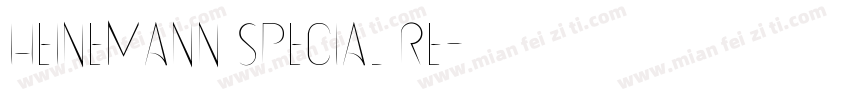 Heinemann Special Re字体转换